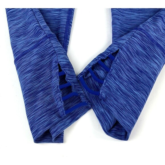Prana Womens Sz M Blue Violet Tori Capri Cropped Leggings Performance Knit 21" - Picture 2 of 9
